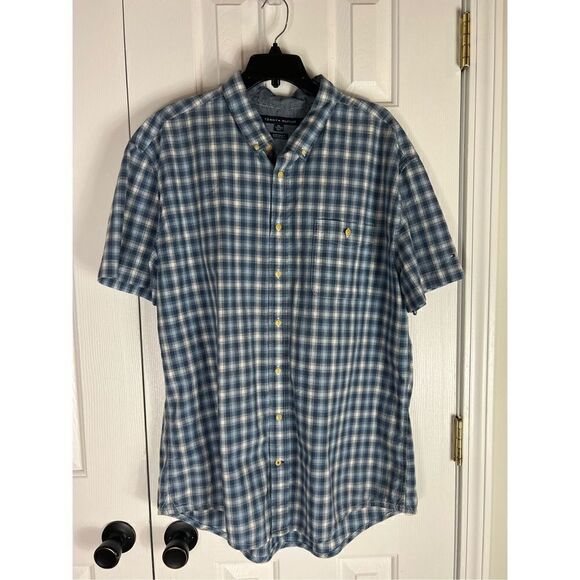 Tommy Hilfiger Mens Custom Fit Button Down Shirt Size XXL - Picture 1 of 4